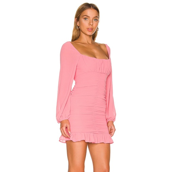 REVOLVE Petra Ruched Mini Dress in Pink - MORE TO COME - Picture 2 of 9